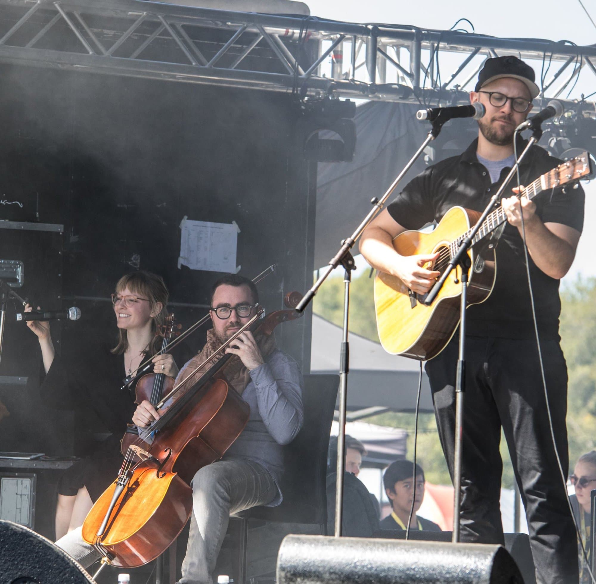 Festival performance on outdoor stage